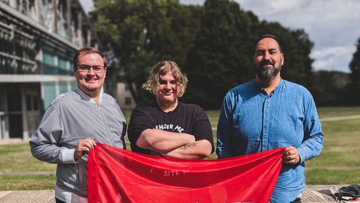 Von links: Eduard Schneider, Chiara Heine und Markus Korporal Von links: Eduard Schneider, Chiara Heine und Markus Korporal